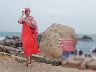 Aged Blond Wife Enjoys Sex After Walk