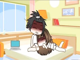 Gacha sex - screwing my roommate after getting him caught masturbating