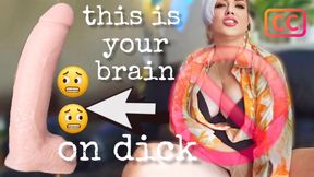 This Is Your Brain On Dick! JOI w Cum Countdown |[SUBTITLED] Femdom Encouraged Bi Humiliation |