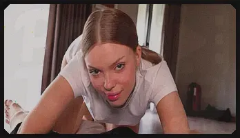 POV Sloppy Blowjob & Foot Fetish with Ashby Winter