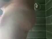 John Michaels having shower sex with himself. Close up dick and cum shots and gaping.