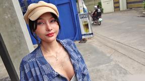”Super adorable Thai teen amateur picked up in a Tuk Tuk for threesome”