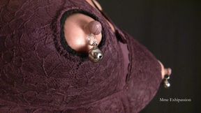 Stepmommy Squirting Own Breastmilk, Milky Tits, Nipple Play, Peephole Bra
