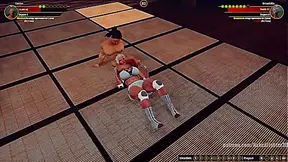 Conan Faces Off Against a Seductive Naked Giantess in Hot Hentai Duel