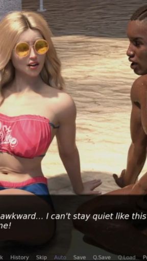 Emotional moment from &quot;AWAM Sex scene - Big Black Cocks on the beach - Interracial - kimmytoonssuck&quot;