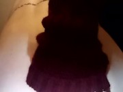 Femboy plays with tail and bad dragon dildo