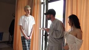 My stepdad fucked me and my stepsister hard with his big dick