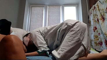 NURSE GFs lick feet and give cunnilingus to patient with foot fetish