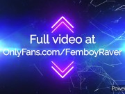 Bubble Butt Femboy Plays with Dildo in Fishnet Tights Fetish