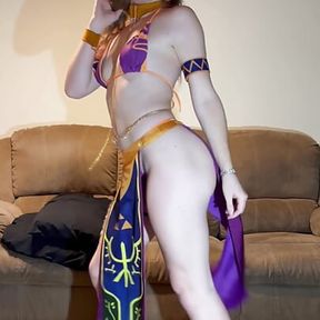 Custom Request - Princess Zelda Cosplay Bikini Sexy Dance to Promiscuous Girl