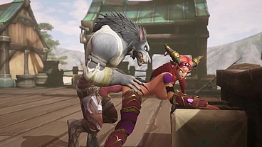 A Day at the Harbor with Redhead Elf and werewolf - Warcraft Parody