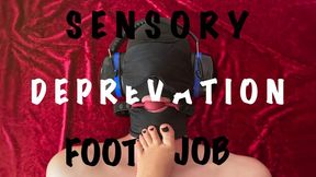 Sensory Deprivation Footjob Milking