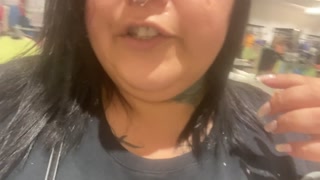 Bbw in clothing store changing room