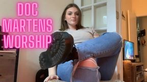 Doc Marten Worship - Shoe Fetish Foot Goddess Humiliation