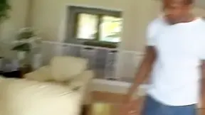 Black cock drills this brunettes ass