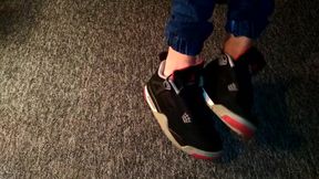 Sneakers Play and Cum Jordan Retro Iv