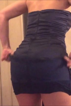 French good slut, getting her ass &amp; pussy broken, dressed in satin lingerie, stockings and hi