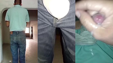 Pantalones orinados con pañal de tela y un día lleno de delicia y pajas
