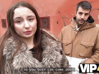 VIP4K. A Floozy with MASSIVE BAZOOKAS tries Filthy Anal Sex for the 1st time