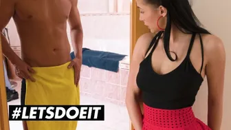 Czech Brunette Nicole Love Seduces Boyfriend's Stepdad for Passionate Fuck