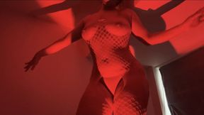 Valentines Day Red Lingerie JOI Salma Hayek Inspired From Dusk Till Dawn Seduction, Cinematic Exotic Dance, Nylon Stocking Tease, POV Striptease, Dominant Eye Contact Fantasy