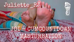 Juliette_RJ Naked JOI in Bed including Masturbation and Cum Countdown - FOR MOBILE DEVICES USERS - SOLO FEMALE - JOI - FOOT FETISH - CUM COUNTDOWN - MASTURBATION - THICK SOLES