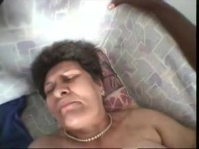 Granny has jungle fever!