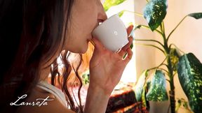 leaking diaper in the cafe, beautiful teen lanreta