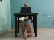 I give a delicious masturbation and I end up looking for my stepbrother's cock to end up fucking me