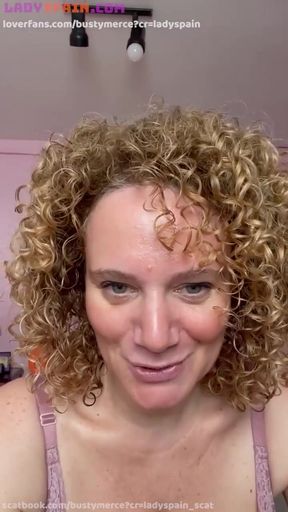 Merce Masturbates with Something Inside Her... Close-up of Her Pussy, Listen to Her Moans