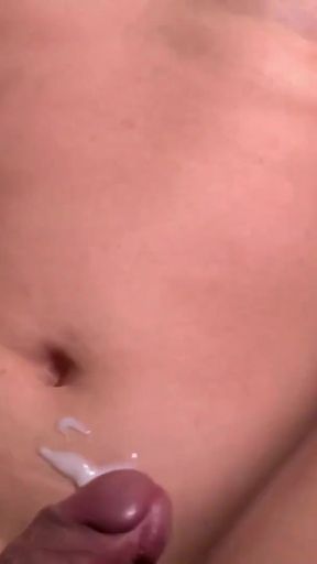 Man with huge penis fucks shemale until she cums.   Clip 3