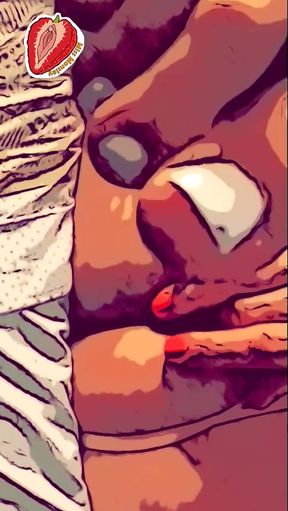 Miss Monsley fingers her pussy with her little feet painted white. Imagine being fucked in the ass as they grab her by the ankles.