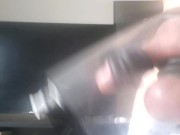 Two-Stage Penis and Balls Pump Wagging and Swinging