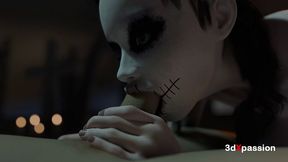 Deep throat xxx with fascinating puss from 3DXPassion