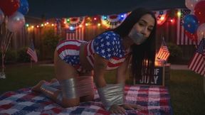 Bondage Jessica Fantasies #4B: Bound Under Festive Lights (Animated)