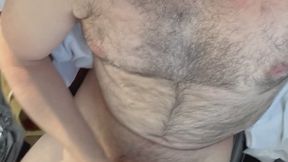 Hairy Uber Driver Wants You to Suck His Uncut Cock While Driving