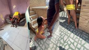 parte 1 - outra resenha: piscina, cafofo e dois negoes carcando a belinha com direito a dp e uma piroca enorme arrombando o cu da hotwife. tudo na frente do corno