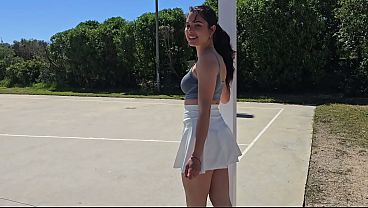 Horny Neighbor on Roller Skates Has Sex With Stranger In Her Car In Public