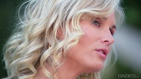 Babes - Blonde Laura Crystal Enjoys a Solo Masturbation Session Outdoors with Her Favorite Dildo