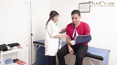 The nurse sucks after my dick consultation big tits blonde nurse hard fuck