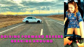 TANYA DRIVING FORWARD REVERSE BRAKING AROUND HD 1080 (real video) FULL VIDEO 26 MIN