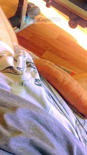 Stroking My Huge Uncut Cock After a Workout Massive Cum!