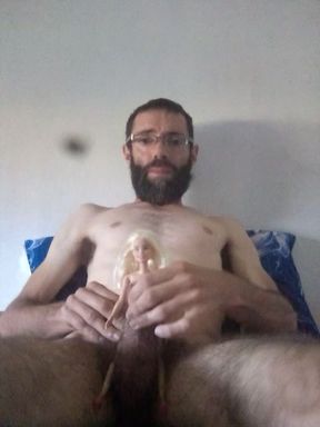 Big tits doll on her penis