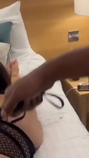 Laying on the Bed in Sexy Lingerie My Booty Whipping