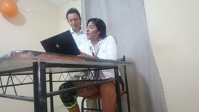 How delicious the old stepfather sucks his beautiful stepdaughter's pussy