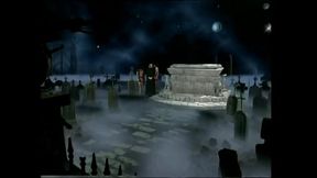 Moonlight threesome fuck