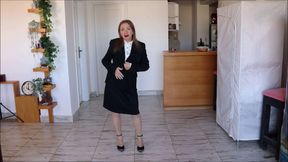 Business lady dance