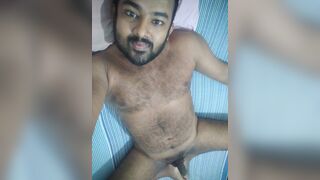 SL furry young dude with taut foreskin attempting to wank while have fun with foreskin