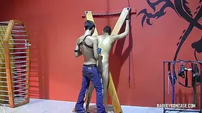 Flogging His Hot Young Ass - Justin Martinez & Ryann Ruckers
