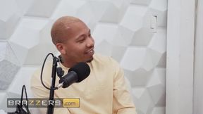 Podcast Sluts Choke BBC Deepthroat Gush in Wild Cumswap 3some